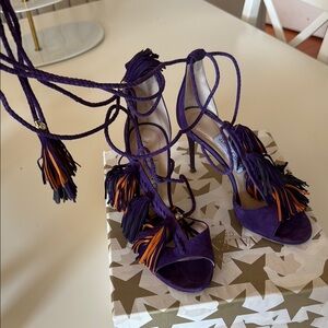 Jimmy Choo - Elegant Purple Tassel Heels